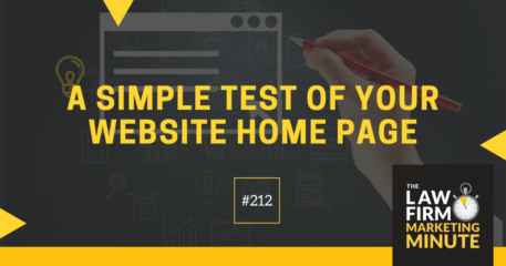 A Simple Test of Your Website Home Page – LFMM 212