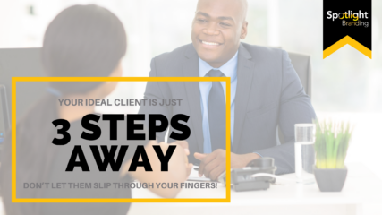 Your Ideal Client Is Just 3 Steps Away: Don’t Let Them Slip Through Your Fingers!